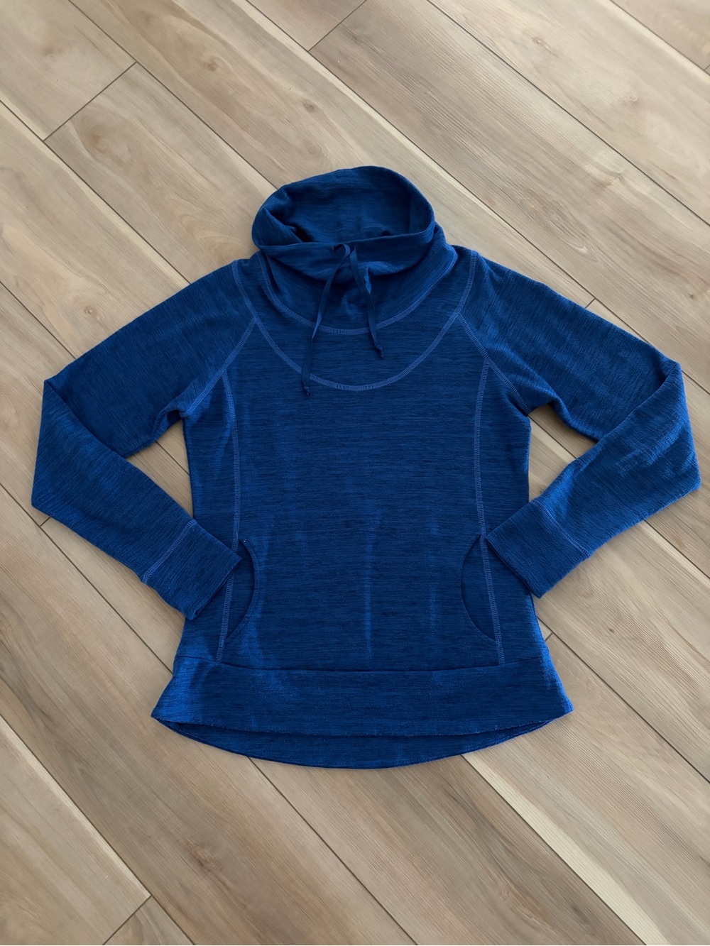 Kuhl Blue Cowl Neck Pullover Sweater